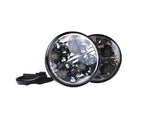 M-TECH LED dagrijverlichting set met ronde lampen voor betere zichtbaarheid op de weg
