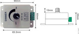 LED dimmer | PWM 12V/24V 8A | touch | opbouw - LEDPLANET.NL