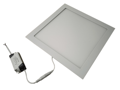 LED downlight vierkant, 300 x 300mm, 24 Watt warmwit, 3000K, inbouw
