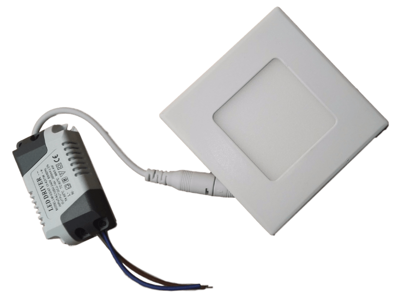 LED downlight vierkant | 90 x 90mm | 3 Watt daglichtwit | 6500K | inbouw - LEDPLANET.NL