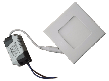LED downlight vierkant | 90 x 90mm | 3 Watt koelwit | 4000K | inbouw - LEDPLANET.NL