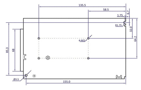 Driver LED 12 volts CC - 12,5 A | 150 watts | IP20 - intérieur - LEDPLANET.NL