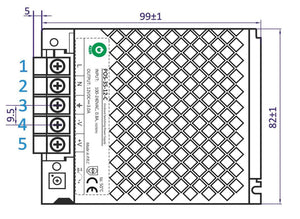 Driver LED 12 Volt CC - 3A | 36 Watt | IP20 - intérieur