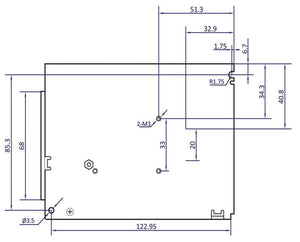Driver LED 12 Volt CC - 8.5A | 100 Watt | IP20 - intérieur