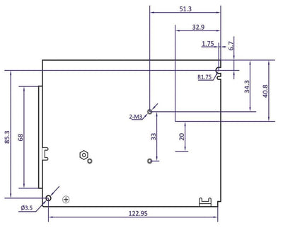 Driver LED 12 volts CC - 8,5 A | 100 watts | IP20 - intérieur - LEDPLANET.NL