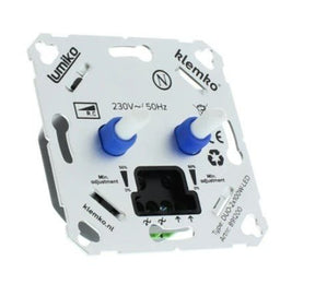 Variateur LED DUO | phase - coupure de phase | 2x100 W 230 V CA | encastrable | axe de 6 mm - universel - LEDPLANET.NL