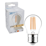 LED Filament Lamp 470 lumen - 4,5W - Warmwit 2700K - E27 - G45 Kogel - Helder Glas - Retro