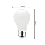 LED Filament Lamp E27 806 lumen - 7W - Warmwit 2700K - A60 Peervorm - Opaal Glas