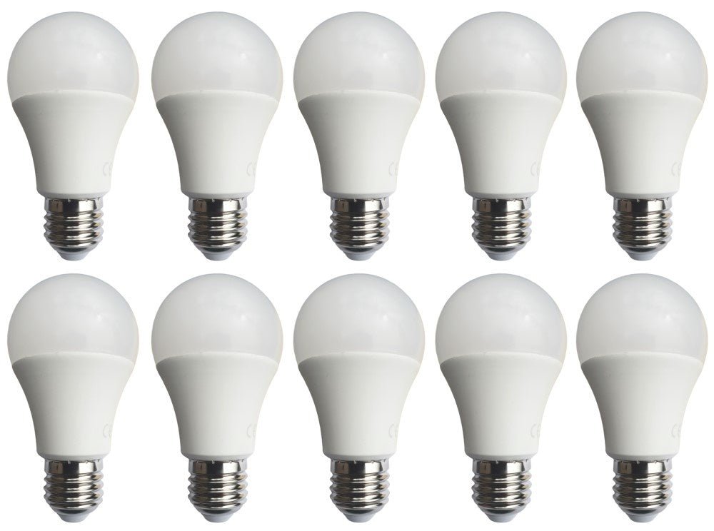 Aigostar LED gloeilamp E27 warmwit voordeelverpakking met 10 energiezuinige lampen