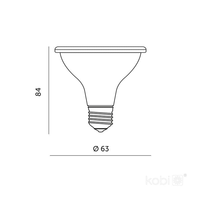 LED Kweeklamp E27 7W 150lm - Groei & Bloei - 38° Gericht - Zwart - IP20 - 230V