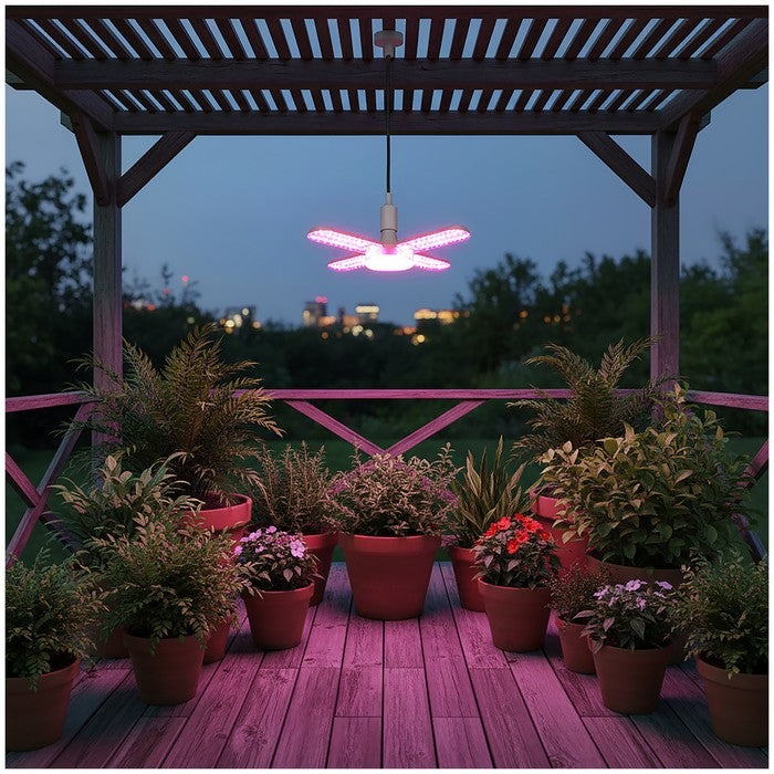 LED Kweeklamp E27 40W 1400lm - Groei & Bloei - 5 Koppen (4 Instelbaar) - 120° - IP20 - 230V