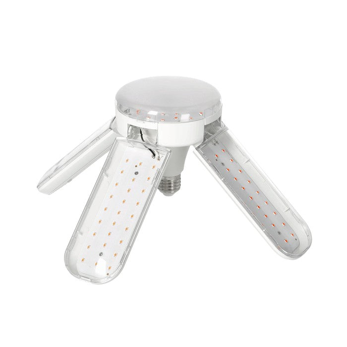 LED Kweeklamp E27 40W 1400lm - Groei & Bloei - 5 Koppen (4 Instelbaar) - 120° - IP20 - 230V