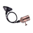 Suspension LED vintage | douille suspendue E27 | interrupteur rotatif industriel | bronze rouge antique 120 cm - LEDPLANET.NL