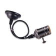 LED hanglamp vintage | pendel lamphouder E27 | industrieel draaiknop | antraciet 120cm - LEDPLANET.NL