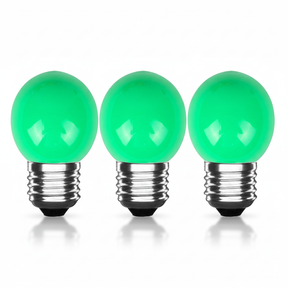 LED Kogellamp E27 Groen, 300 lumen, 3W, IP20, G45, 230V, 3 stuks