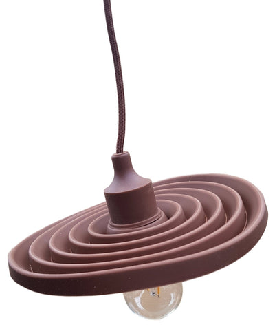 Lampe LED DIY | suspension pliable - cordon de fer à repasser | douille en silicone E27 | chocolat - LEDPLANET.NL