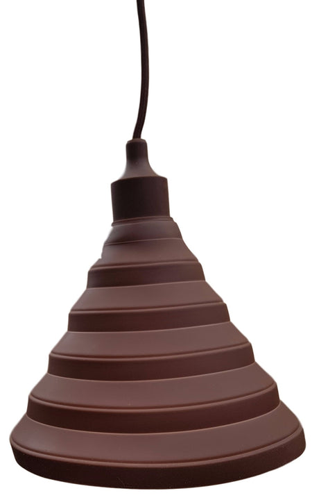 Lampe LED DIY | suspension pliable - cordon de fer à repasser | douille en silicone E27 | chocolat - LEDPLANET.NL
