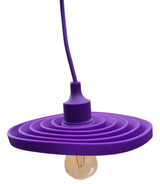 LED lamp DIY | vouwbare hanglamp - strijkijzer snoer | E27 siliconen fitting | paars - LEDPLANET.NL