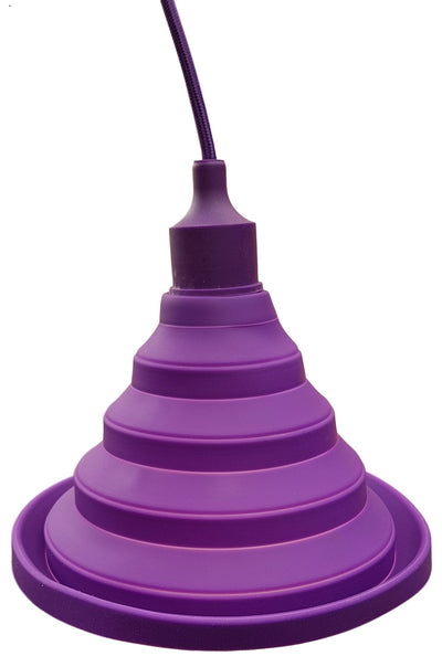 Lampe LED DIY | suspension pliable - cordon de fer à repasser | douille en silicone E27 | violet - LEDPLANET.NL
