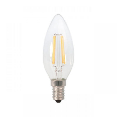 Lampe LED E14 | lampe flamme C35 | 2 W = 20 W | filament blanc lumière du jour 6500 K | dimmable - LEDPLANET.NL