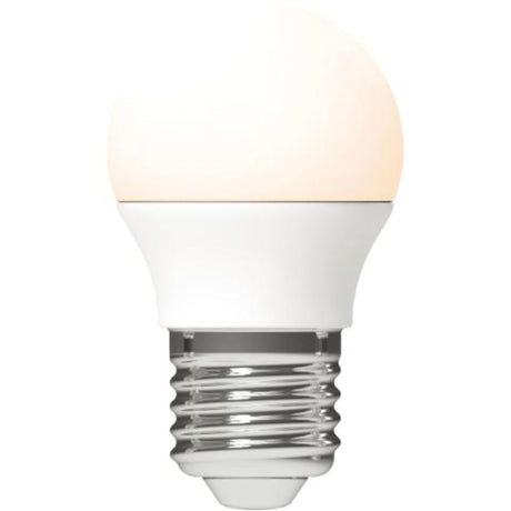 LED Lamp E27 470 lumen - 4.9W - Warmwit 2700K - G45 Kogel - Opaal - 3 stuks