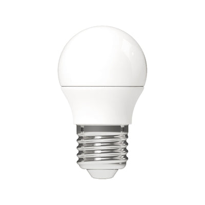 Ampoule LED sphérique 470 lumens - 4.5W - 2700K - E27 - opale