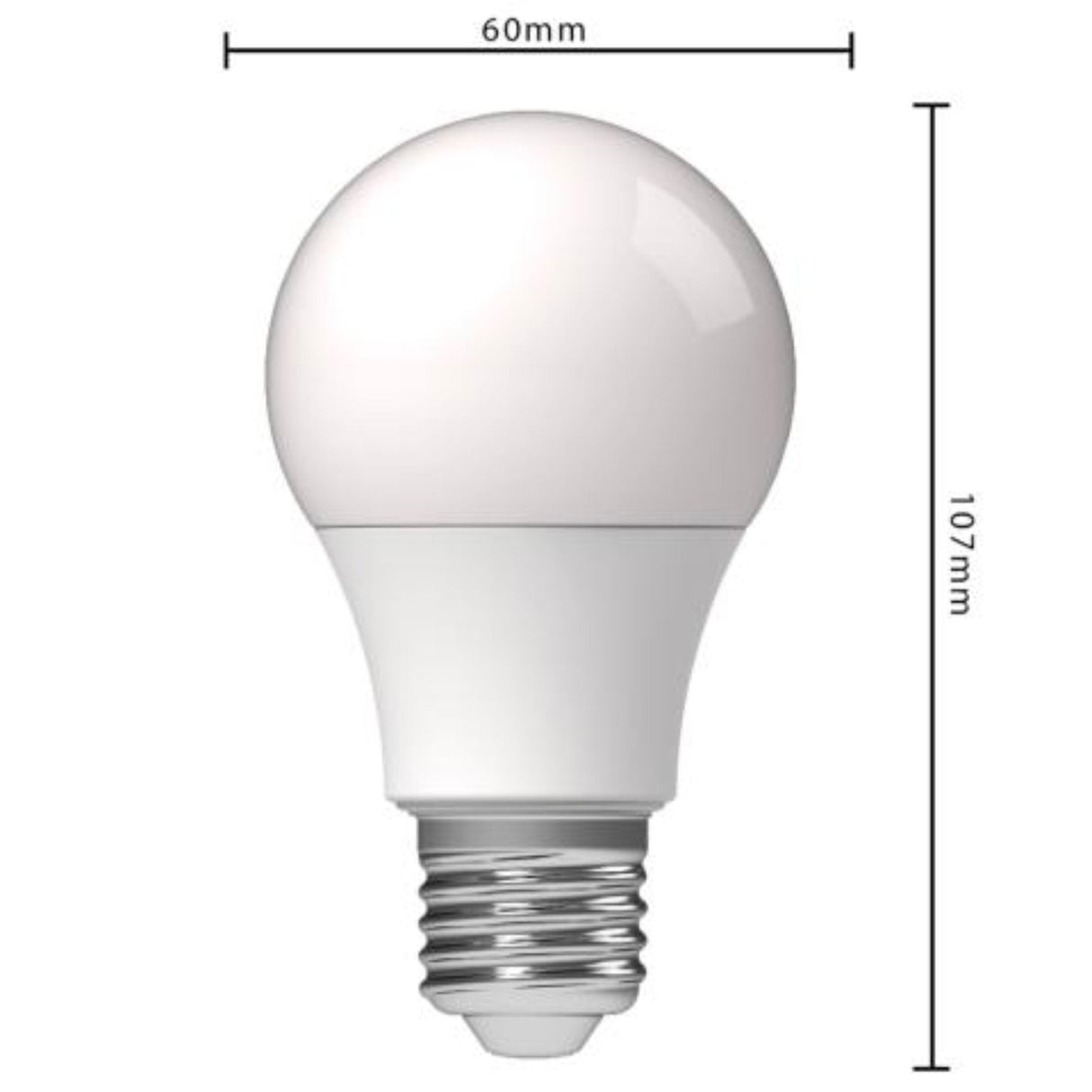 LED Lamp E27 Warmwit 2700K - 4.9W 470 lumen - A60 Mat Opaal