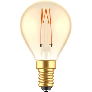 LED Filament Lamp E14 - 136 lumen - 2.5W - Extra Warmwit 1800K - Dimbaar - G45 Kogel Goud