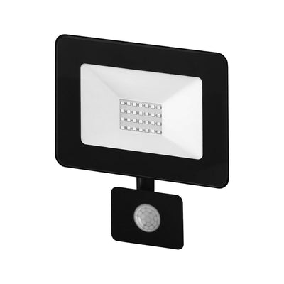 Lampe LED Aigostar avec capteur infrarouge, noire, idéale pour l’éclairage extérieur et la sécurité