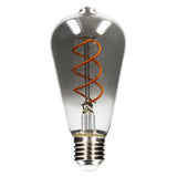 LED Lamp smokey E27 - Nostalgisch retro - Dimbaar warm wit licht - Edison ST64