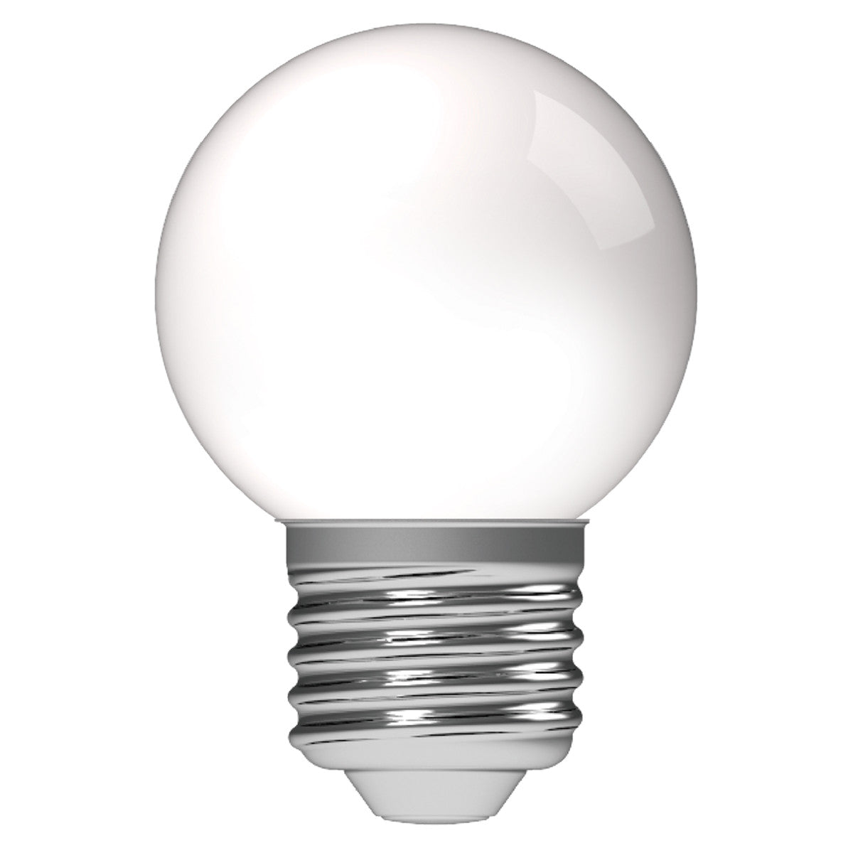 Lampe extérieure LED E27 blanc chaud 2700 K - 1 W 40 lumens - G45 IP44 résistant aux projections d’eau - opale mate