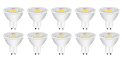 GU10 spot, LED 8W=60W, 680 Lumen, 10 stuks