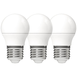 Ampoule globe LED E27 470 lumens - 4.5W - Blanc chaud 2700K - G45 - 3 pièces