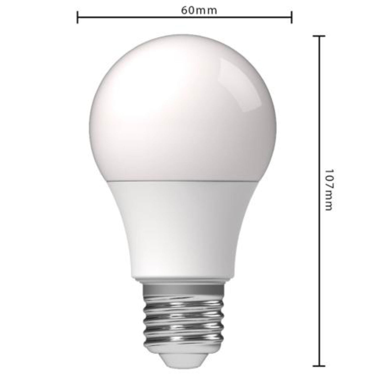 LED Lamp E27 - 806 lumen - Warmwit 2700K - 8W vervangt 60W - 3 Stuks