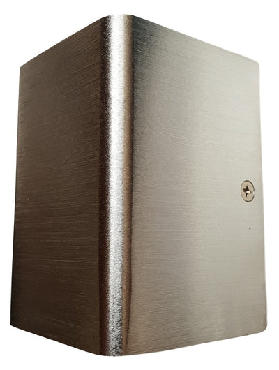 Lampes LED | spot mural à éclairage d’ambiance double face | 3 W 3000 K | 7 x 10 cm en acier inoxydable brossé - LEDPLANET.NL