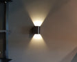 LED lampen | wandspot 2 - zijdig sfeerlicht | 3W 3000K | 7 x 10cm rvs geborsteld - LEDPLANET.NL
