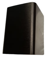 LED lampen | wandspot 2 - zijdig sfeerlicht | 3W 3000K | 7 x 10cm zwart geborsteld - LEDPLANET.NL