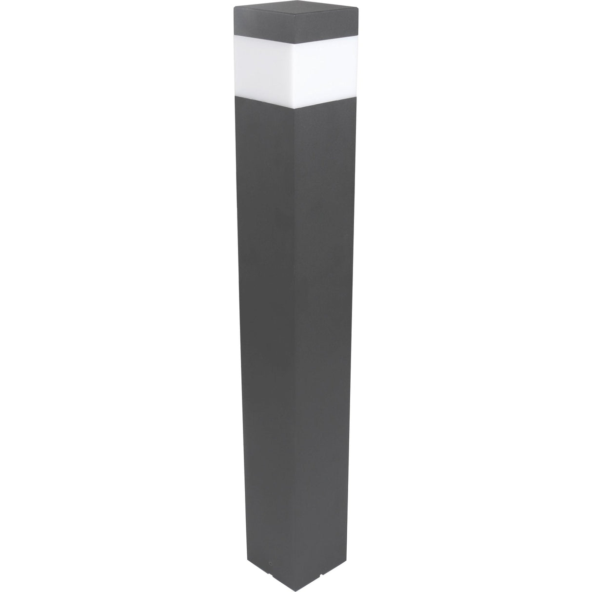 LED Lantaarnpaal E27 - IP44 - Aluminium - 76cm - Grijs