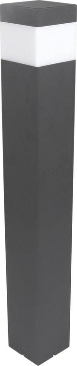 LED Lantaarnpaal E27 - IP44 - Aluminium - 76cm - Grijs