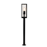 LED Wandlamp Lantaarn - E27 fitting - IP44 - Zwart Aluminium - 80cm - 230V