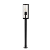 LED Wandlamp Lantaarn - E27 fitting - IP44 - Zwart Aluminium - 80cm - 230V