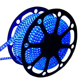 LED lichtslang blauw, 230V AC, 7W, 60 LED's/m, sproeidicht IP65, 50 meter