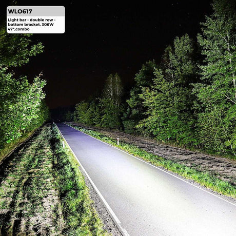 LED light BAR 47" 306W (102x3W), schijnwerper 12V & 24V combo, offroad 6000K