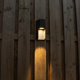 Applique murale LED extérieure avec douille GU10 - Rayures - Rimini - IP44 - Anthracite