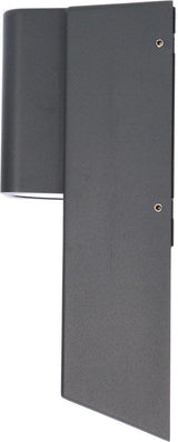 Applique murale LED extérieure avec douille GU10 - Rayures - Rimini - IP44 - Anthracite