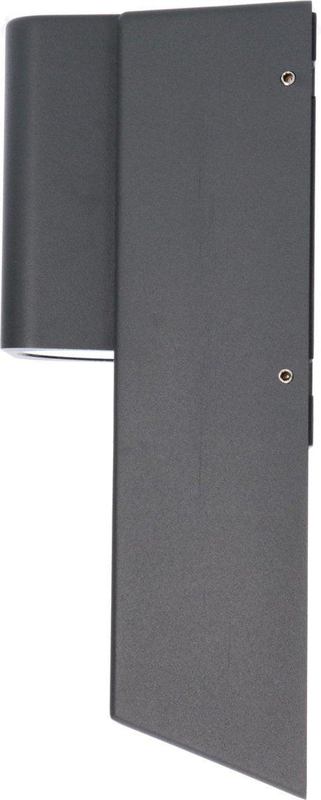 Applique murale LED extérieure avec douille GU10 - Rayures - Rimini - IP44 - Anthracite