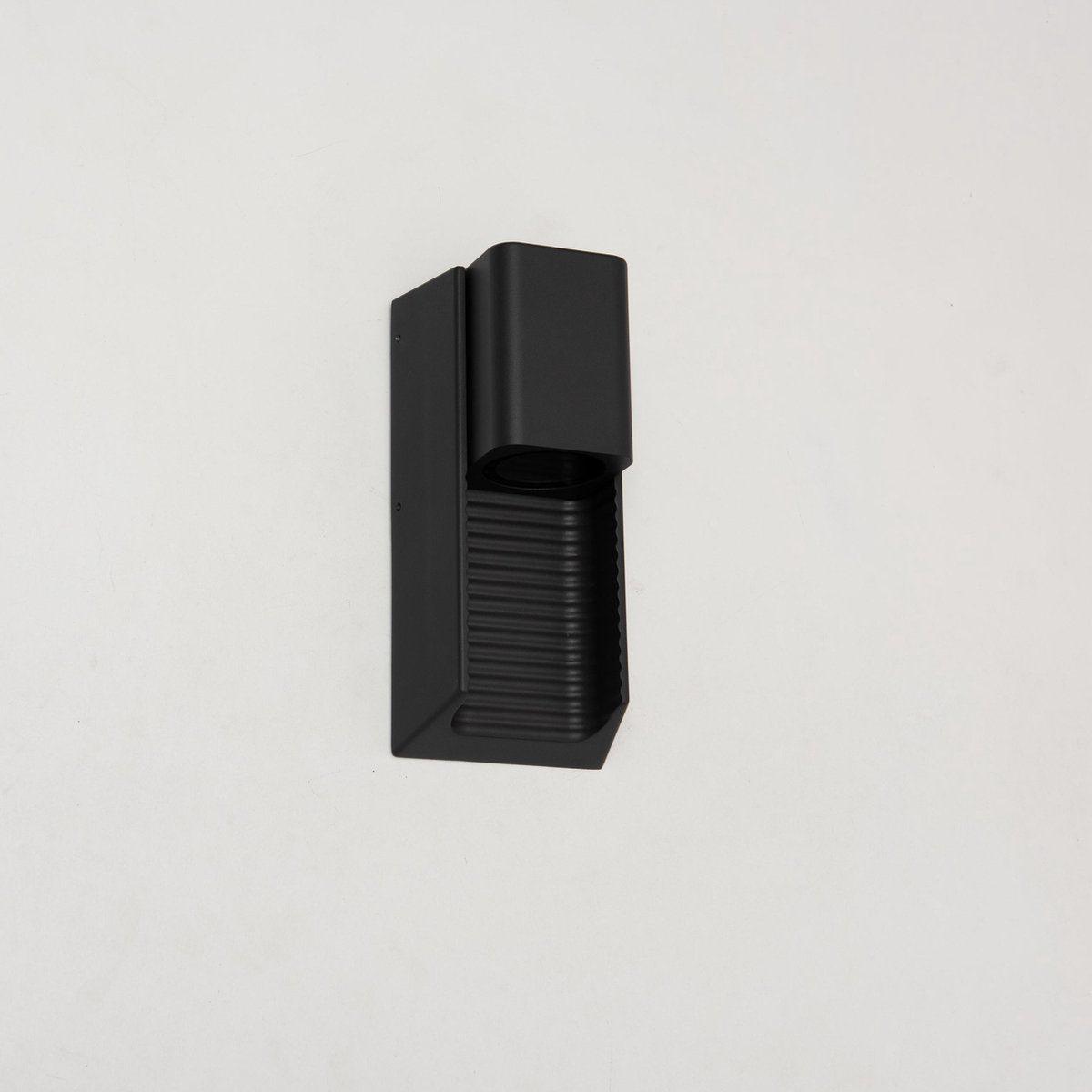 Applique murale LED extérieure avec douille GU10 - Rayures - Rimini - IP44 - Anthracite