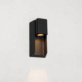 Applique murale LED extérieure avec douille GU10 - Rayures - Rimini - IP44 - Anthracite