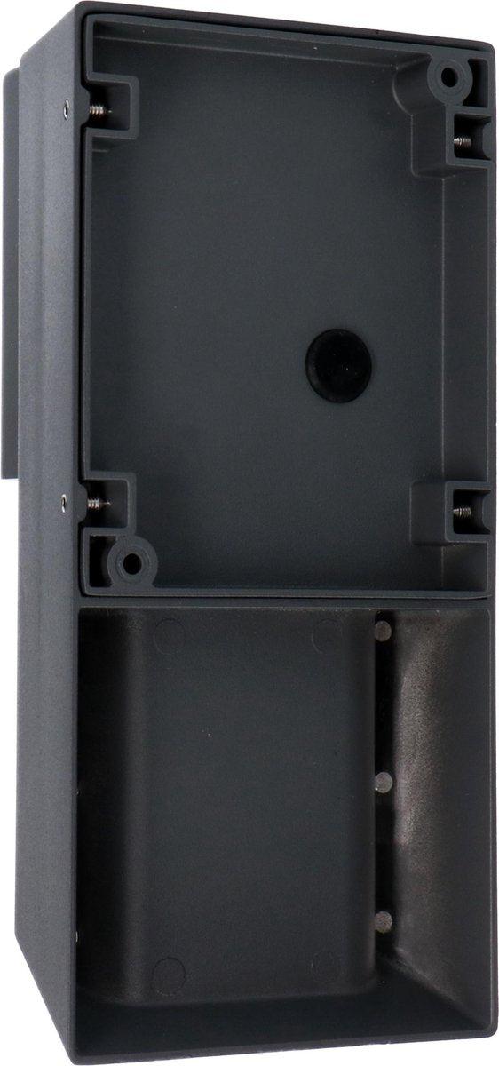 Applique murale LED extérieure avec douille GU10 - Rayures - Rimini - IP44 - Anthracite