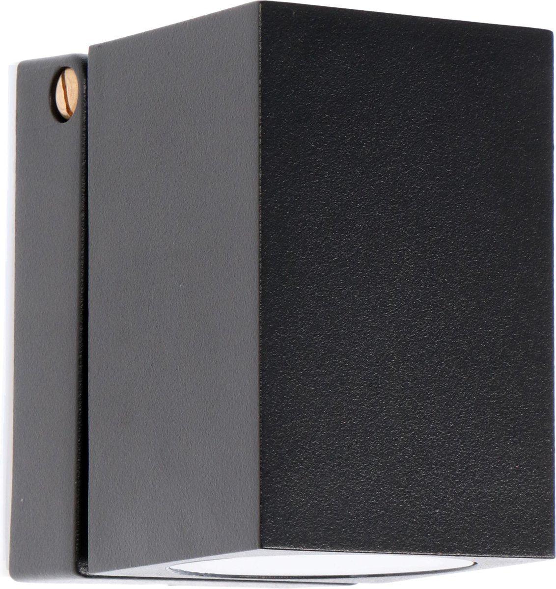LED's Light applique extérieure LED inclinable - Douille GU10 - IP44 - Noir - Modèle Lucca